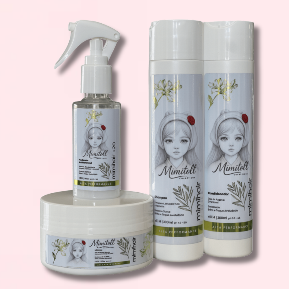Kit Completo Mimihair – Cuidado, Brilho e Força em Cada Fio